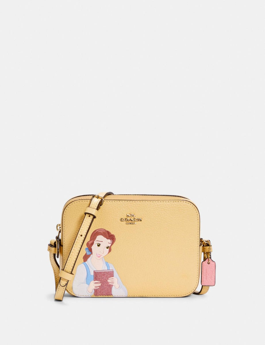Coach C3404 Disney X Coach Mini Camera Bag With Belle Vanilla Cream Multi Coach C3404 Disney X Coach Mini Camera Bag With Belle Vanilla Cream Multi